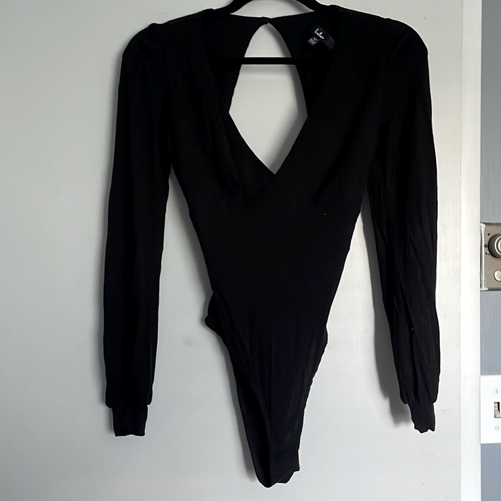 Lulus Open Tie Back Bodysuit XS